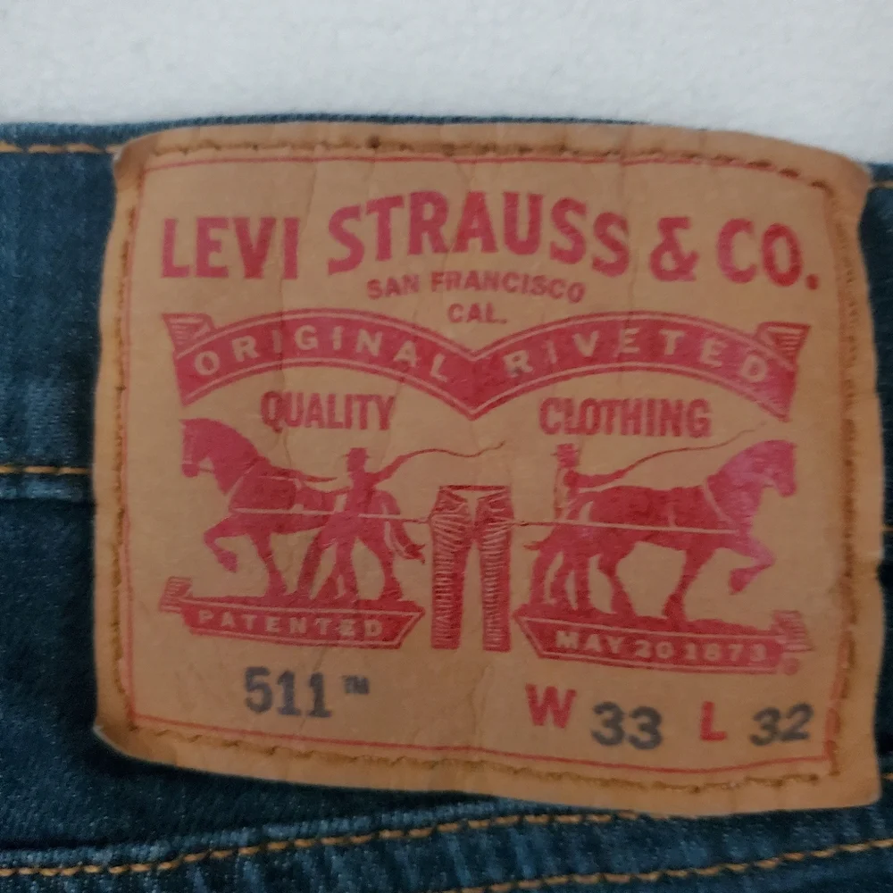 Levi's Men's (2 JEANS) Strauss 511 Slim Fit Blue Jeans W 33 L 32 - Picture 9 of 16